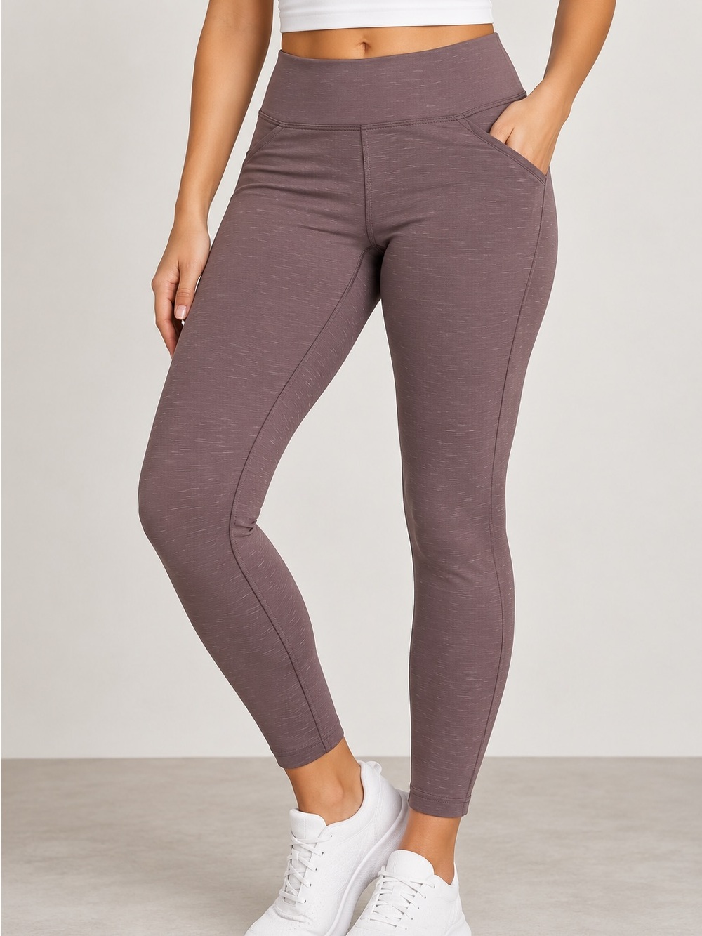torrid Mauve Taupe High-Waist Pocket Leggings